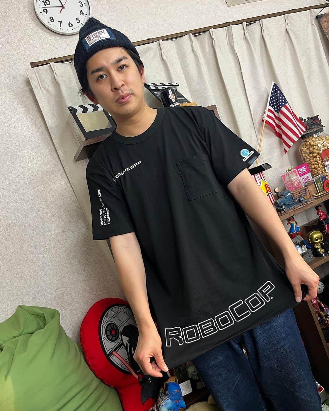 斉藤正伸（ジャガモンド）さんのインスタグラム写真 - (斉藤正伸（ジャガモンド）Instagram)「#映画Tシャツ @jetlinkmovie  #jetlink #ロボコップ  #omnicorp  #robocop  #ジャガモンド斉藤」11月7日 13時29分 - mondmasa