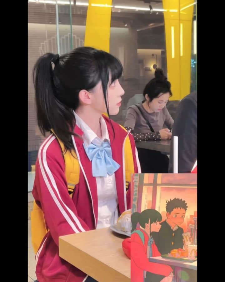 綺太郎のインスタグラム：「マクドナルドのcm再現です🍔🥤🍟」