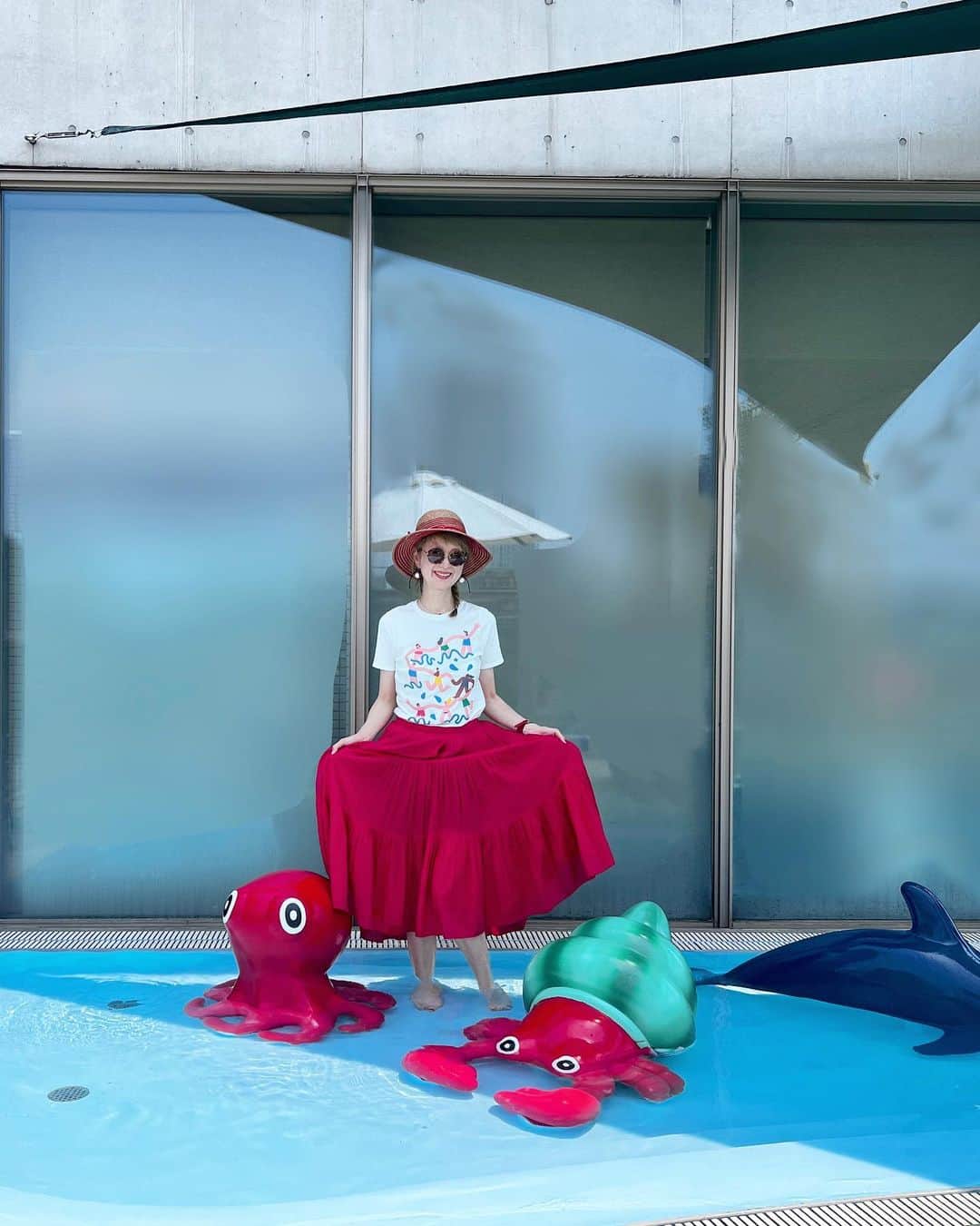 のインスタグラム：「Good bye Summer👋 長〜い夏が終わった☀️🐙🐬」