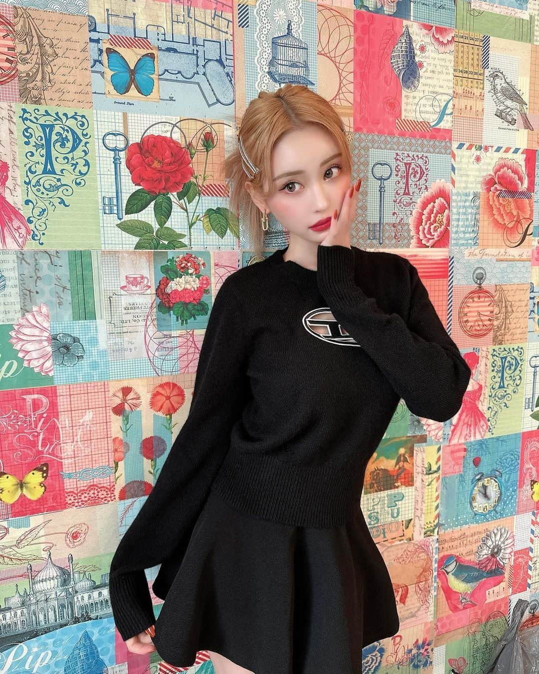 きよみんのインスタグラム：「撮影終わり📸 今日のスタジオ可愛かった🎀」