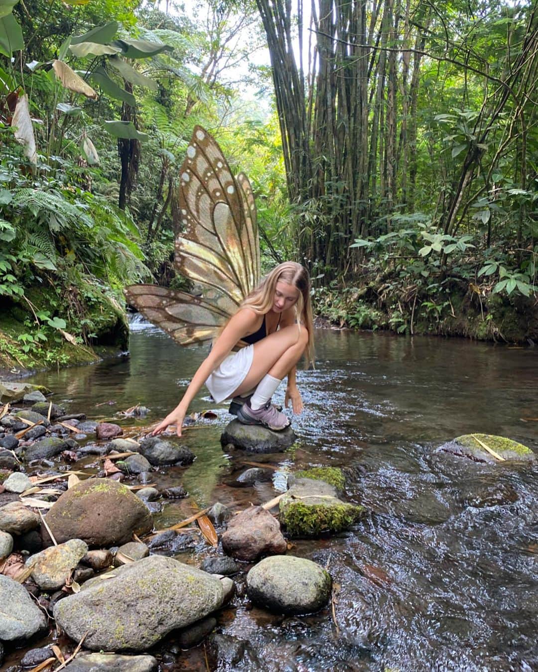 Dara Muscatのインスタグラム：「In my forest fairy era ✨🌳🍃🌿🧚🏼‍♀️✨ Everyday we wait for the rain to start, been missing it so much and can’t wait for my journey to misty forests of Kansai’ fall next week 🍂」