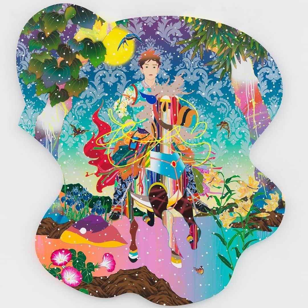 松山智一のインスタグラム：「I will have a painting presented with Art021 artfair @art021_official in Shanghai 🇨🇳 with Almine Rech gallery @alminerech」