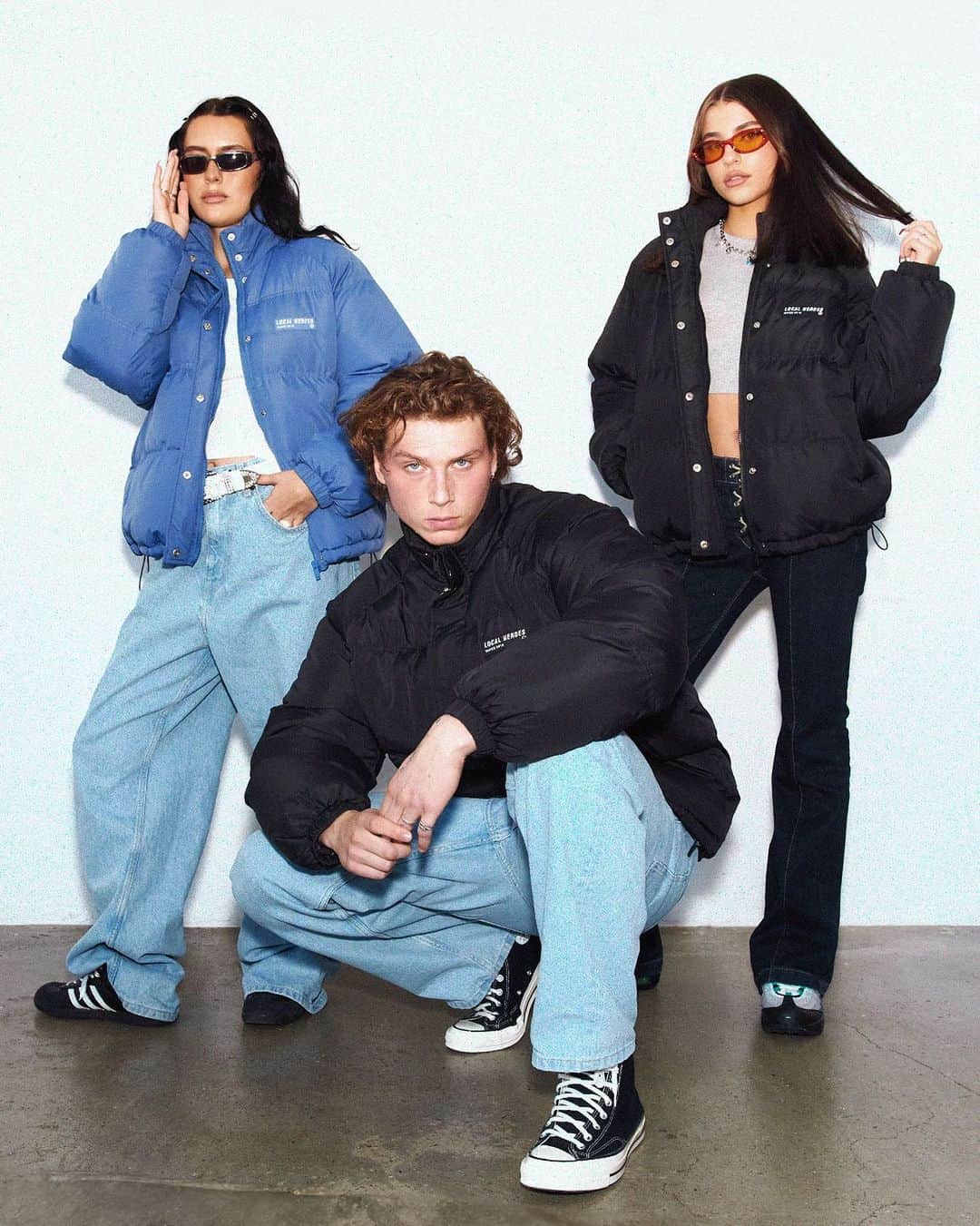 LOCAL HEROESのインスタグラム：「YOUR FAV LH PUFFER JACKETS are officially back! ☁️  Your winter essential is finally available.   Warm and cozy in two colorways: Black and Dusty Blue. + We've made some improvements since last year.   Enjoy! ☁️」