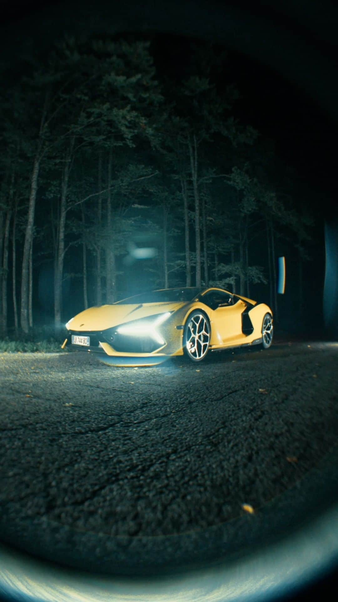 ランボルギーニのインスタグラム：「E-mode Night drive on, ‘til you see dawn.  #Lamborghini #Revuelto #FromNowOn __ The vehicle is not yet offered for sale and is therefore not subject to Directive 1999/94/EC. The fuel consumption and emissions data is in the type approval stage」