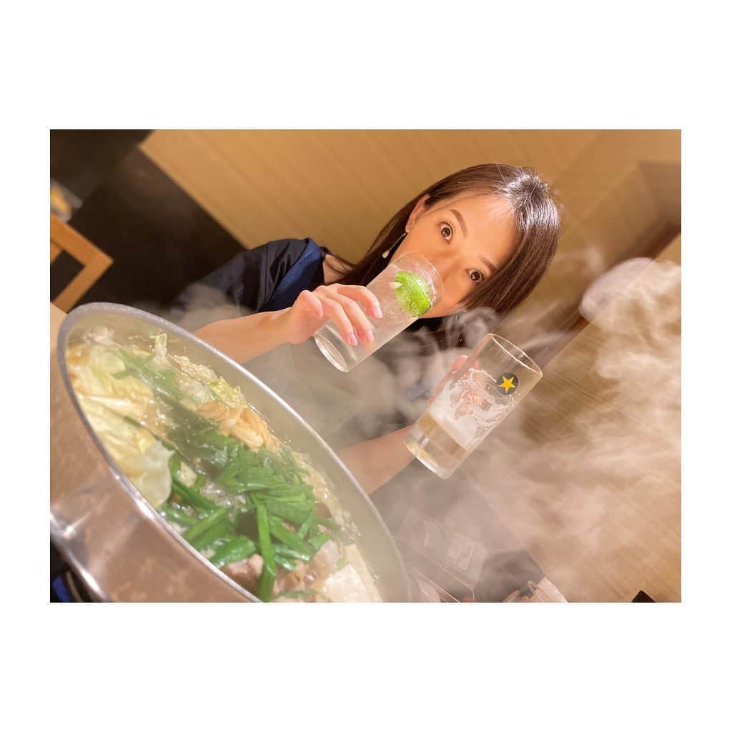 羽村亜美さんのインスタグラム写真 - (羽村亜美Instagram)「美味しかったー！  息子撮影📷 最後の写真お気に入り🤩  もつ鍋in福岡」11月7日 18時28分 - amihamura