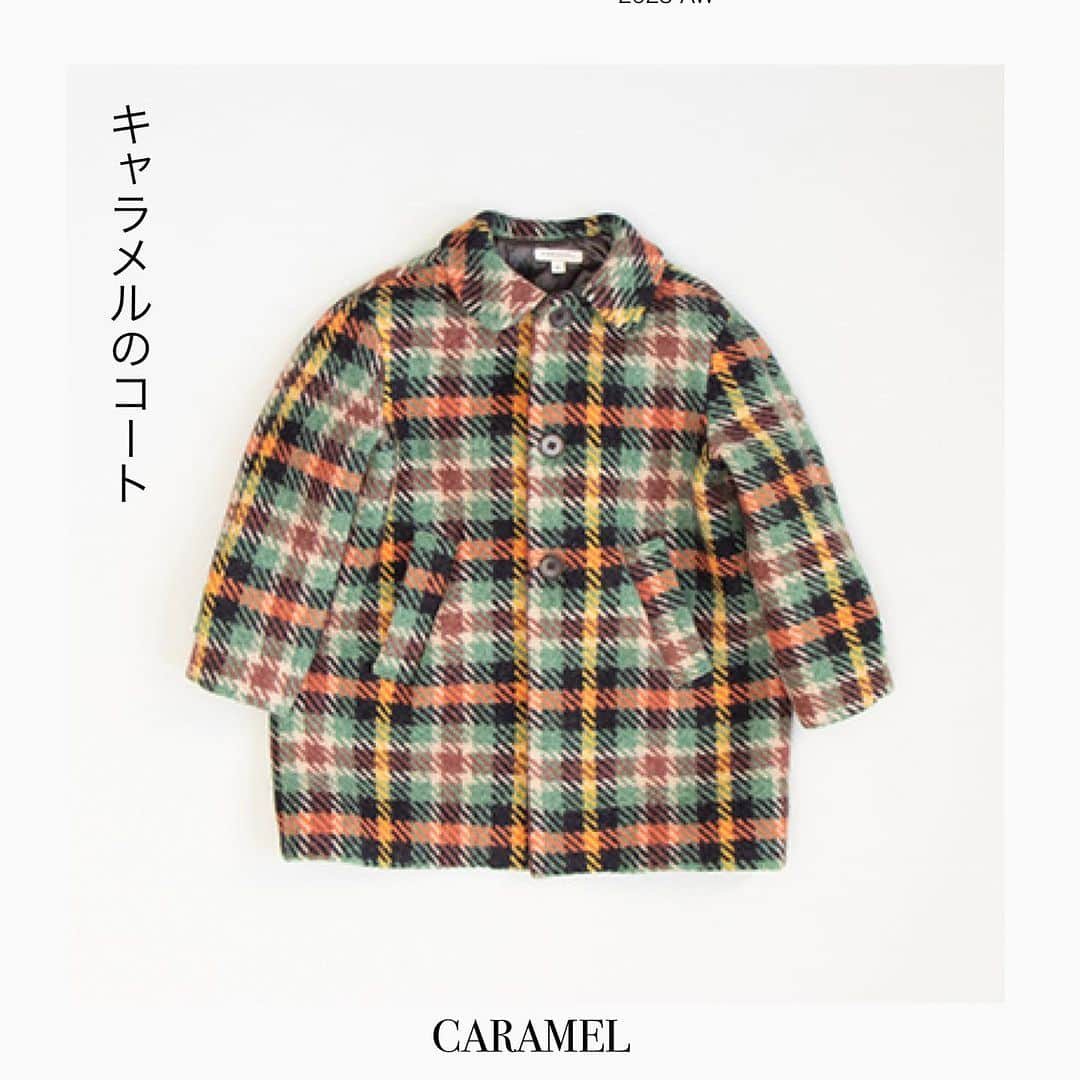 LILI et NENEさんのインスタグラム写真 - (LILI et NENEInstagram)「_CARAMEL 本日7日　8時からキャラメル第2弾　発売開始です。 キャラメルといえばやっぱりコート、今シーズンはビンテージ感のあるマルチカラーのチェック柄をセレクト。黒の吊りスカートも上品なアイテム。コーデの変化を楽しむならつけ襟もオススメです！小花プリントが美しいワンピース、漸く8A、10Aの大きなサイズも入荷いたします。ぜひご覧になってくださいね。 ． @lilietnene プロフィールリンクよりリリエネネオンラインショップへ ． @lilietnene_paris  大好きなパリの日常をお届けする。 ． #lilietnene タグ付けして投稿して頂ければ嬉しいです。  #caramel #キャラメル#英国発ブランド#オシャレキッズ #ベビーファッション#キッズファッション #子供服 #lilietnene #リリエネネ #海外子供服セレクトショップ #kidsfashion #babyfashion #gift #女の子のママ#女の子ベビー#娘服#むすめ服#姉妹#お揃いコーデ#ベビー服#海外子供服 #キッズコーデ#キッズ  #キッズコーデ女の子 #ベビーコーデ #ベビーコーデ女の子」11月7日 18時22分 - lilietnene