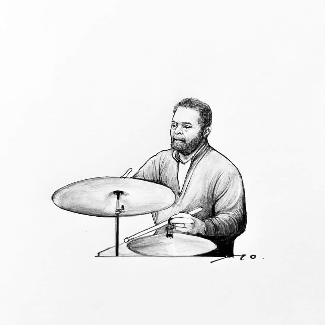 逢坂庵さんのインスタグラム写真 - (逢坂庵Instagram)「23sketch1105 ・ ・ #jazz #jazzart #jimmycobb #jazzdrums #drums #drummer #illustration #illustagram #portraitsketch #pencilart #artwork #monochrome #ジャズ #ジミーコブ #ジャズドラム #ドラム #イラスト #イラストグラム #鉛筆画 #人物画 #モノクロイラスト #素描 #ジャズ好きな人と繋がりたい #modaljazz #モードジャズ」11月7日 18時37分 - ohzaka_an