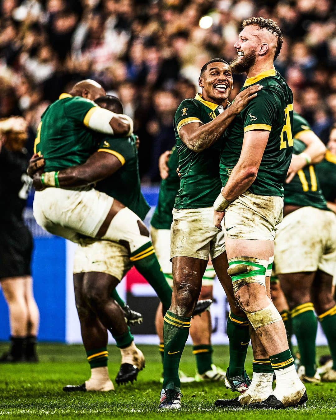 ラグビー南アフリカ代表さんのインスタグラム写真 - (ラグビー南アフリカ代表Instagram)「1️⃣0️⃣ days since Paris 🏆 #Springboks #StrongerTogether  📸 World Rugby / Getty Images」11月7日 18時30分 - bokrugby
