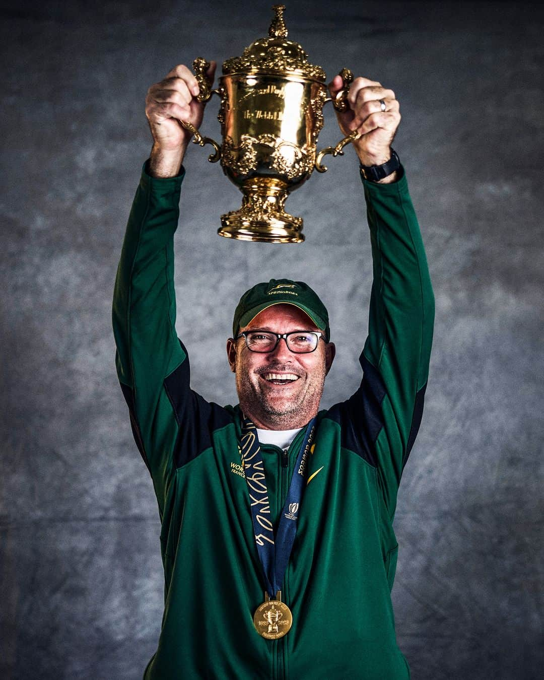 ラグビー南アフリカ代表のインスタグラム：「1️⃣0️⃣ days since Paris 🏆 #Springboks #StrongerTogether  📸 World Rugby / Getty Images」