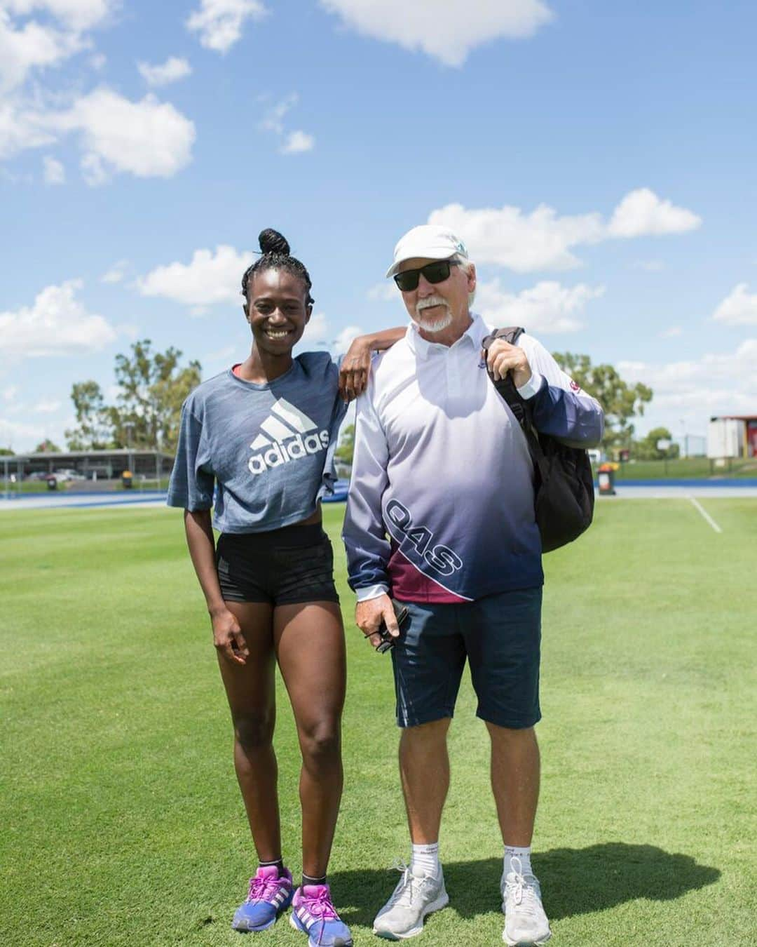 Naa Anangのインスタグラム：「We always said we’d retire together, so it’s hard to imagine doing this without you.  But I know I’ll be okay because you were the best teacher. From long jump to 100m, your belief in me never wavered once. I feel so honoured to have had you as my coach for 12 years. Thank you so much to the Bourne family for sharing Gary with us, I hope that everyone will honour & respect Gary’s family as they grieve the loss of him. For anyone wanting to celebrate his life, there will be a ceremony at 2pm on 19th November at QSAC. All are welcome! If you have any photos of Gary, or memories you’d like to share please message me! 🫶🏾」