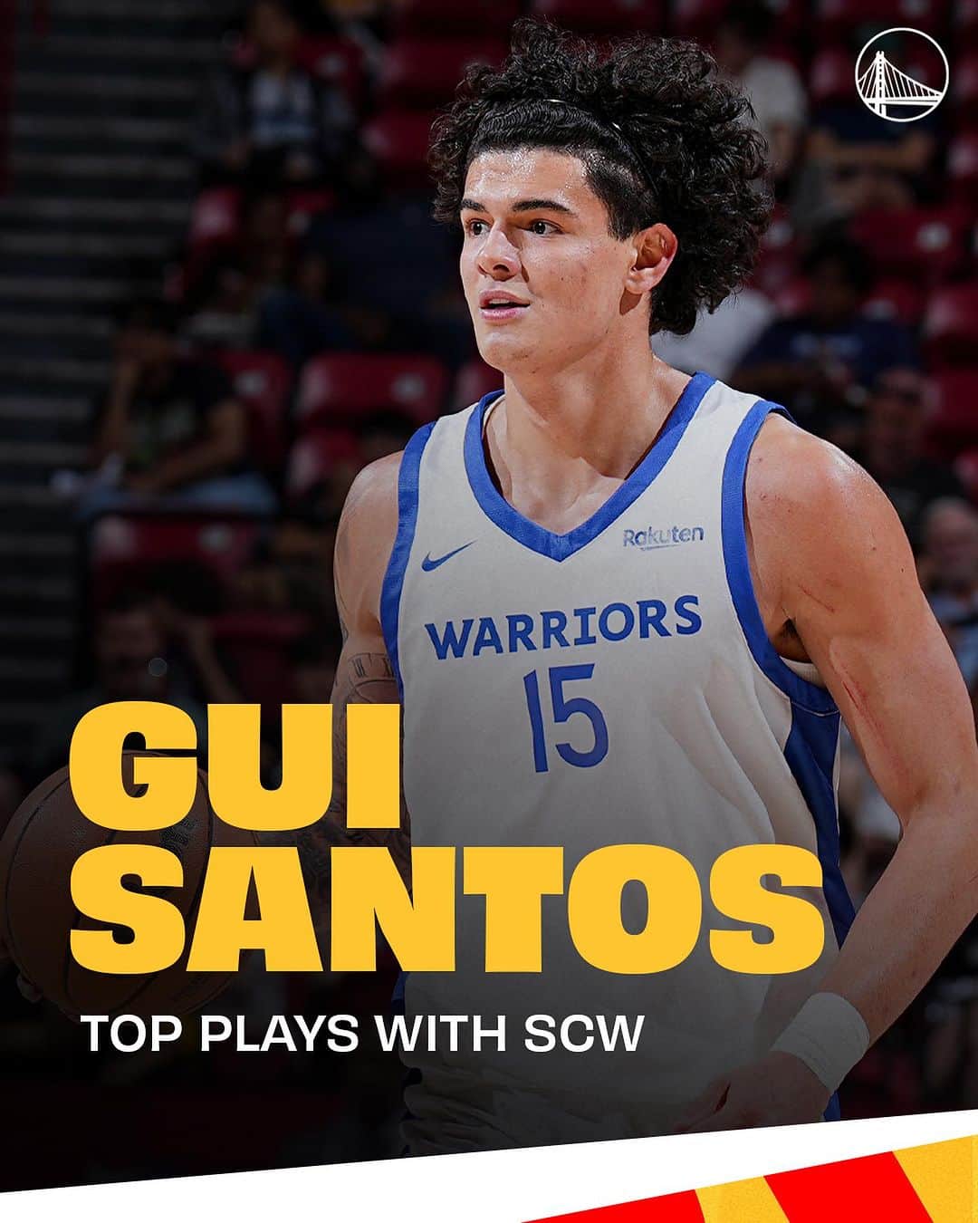 ゴールデンステート・ウォリアーズのインスタグラム：「Gui Santos got in WORK last year with the @gleaguewarriors 🎥」