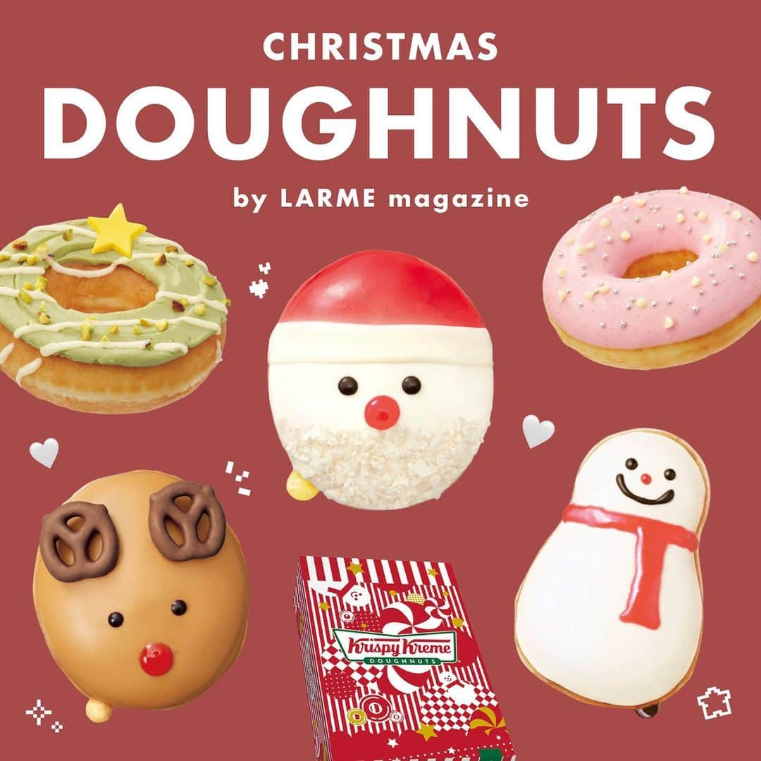 LARMEさんのインスタグラム写真 - (LARMEInstagram)「// 𝐭𝐨𝐝𝐚𝐲’𝐬  𝐭𝐨𝐩𝐢𝐜𝐬 ☟︎♥︎ 《 クリスピークリームドーナツ🍩♥️ 》  クリスマスパーティーに 欠かせない🎅🏻🔔 Krispy Kreme Doughnutsから 期間限定ドーナツが11/22(水)発売🎄  サンタさんやスノーマン、 トナカイのクリスマスモチーフの ドーナツは見た目も味も楽しめちゃう🎵  食べてみたい！と思ったら ぜひ保存して参考にしてね🦌♡  #LARME #larmemagazine #fashionmagazine #ラルム #雑誌 #ファッション絵本 #加工 #加工画像 #krispykreme #krispykremedoughnuts #クリスピークリームドーナツ #🍩 #クリスマスパーティー #クリパ #ドーナツ #期間限定 #期間限定スイーツ #クリスマススイーツ」11月7日 20時59分 - larmemagazine