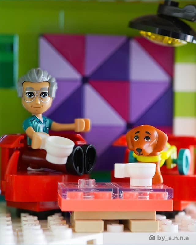 LEGOのインスタグラム：「Dads with the dog they said they didn’t want  📸 @by_a.n.n.a from @Stuckinplastic   #LEGO #Memes #Dogs #LEGOFriends」