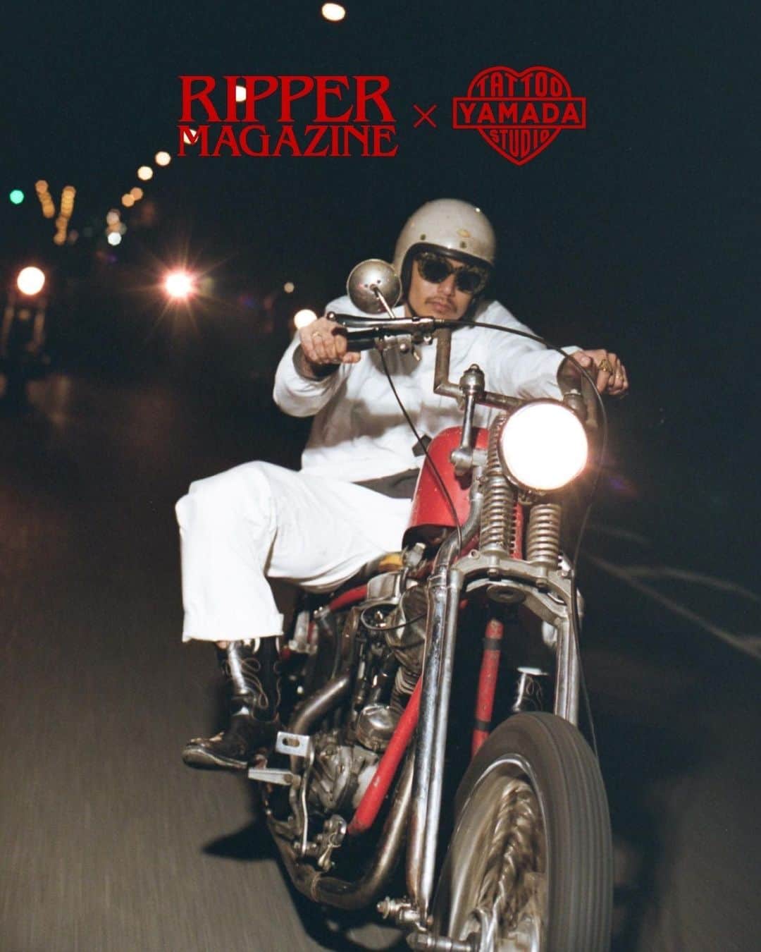LENのインスタグラム：「RIPPER MAGAZINE × TATTOO STUDIO YAMADA 11/11(sat) 12:00~  ON SALE  RIPPER MAGAZINEの創刊10周年記念号の発売を記念し TSYとのコラボレーションアイテムをリリースします。  COACH JACKET WHITE / BLACK ¥17,050 -  BANDANA ONE COLOR ¥4,290-  SOCKS WHITE / BLACK ¥2,530-  LOOK STAFF  Director : Len @len.5 Movie Director : Udai  @udai65 Cinematographer : Sei Shimura @sei.shimu Camera Assistant : Shoko Iwatani @shoko_ghp Film Photography : Louis Takeuchi @louistakeuchi Lighting Director : Seijun Ichinose  Stylist : Kei Hashimoto  @_hsmt Music : Disk @omg_disk Producer : Buna @r___bnp  Special Thanks :  Shuntaro @s.h.n.t.r Taisuke Miyazaki @taisuke_hatter Hikaru Omori @__hika____  Rider :  Keigo Kimura @_keigokimura Reiji Nagaoka @reiji_nagaoka Rio Tashiro @rio_tashiro Sho Touyama @sho_ven1ura Taito Moriyama @taito.mori  Produced by TOKYO HEART」