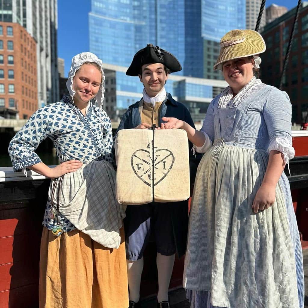The East India Companyのインスタグラム：「Experience the Boston Tea Party's historical significance in style! Check out the stunning visuals of @interconbos in all its glory. Stay tuned for more sneak peeks!   #BostonTeaParty250 #TeaPartyAnniversary #BostonTeaPartyGiveaway #JetBlueChristmasTrip #TheEastIndiaCompany #BTP250Giveaway #Interconbos」