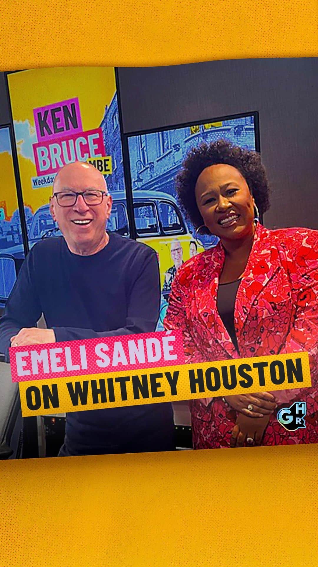 Emeli Sandéのインスタグラム：「We all love a bit of Whitney Houston. 🤍    Emeli Sandé joined Ken Bruce for Golden Years and spoke about her love for Whitney’s version of I Will Always Love You.  Watch now, link in bio. 🔗」