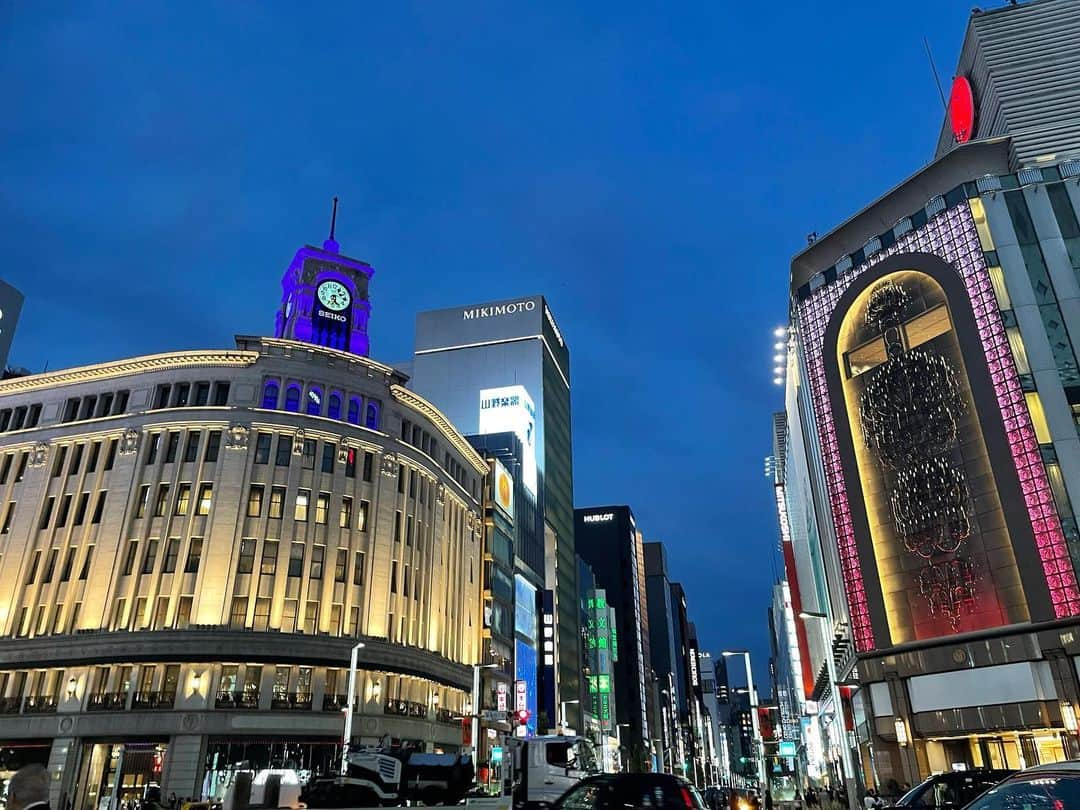 岩間妃南子のインスタグラム：「・ ・ ・ GINZA⭐︎ ・ ・ ・」