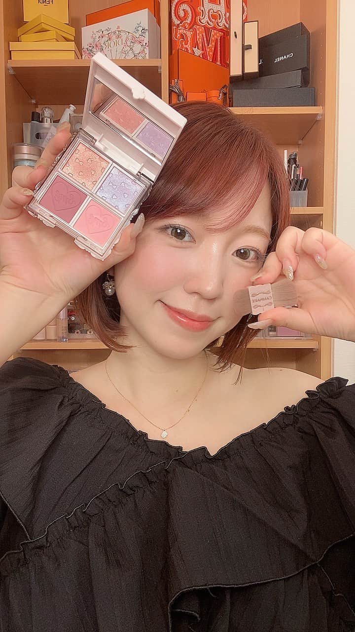 【non.tv】コスメ・メイク動画チャンネルのインスタグラム：「@canmaketokyo の マイトーンクチュールを紹介！  グロッシー３色 パール3色 マット４色 全部紹介しました🥺🍑❤️」