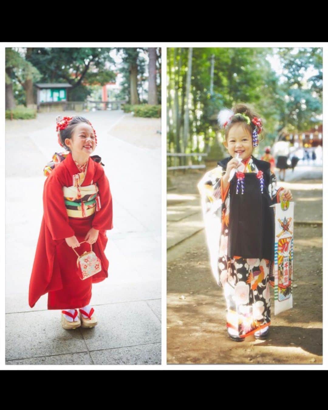 山本優希さんのインスタグラム写真 - (山本優希Instagram)「七五三だね♡ うちは後十三詣りが残ってるなぁ  ちょっとアーカイブしてみた♡  懐かしい 可愛い ちっこい おぼこい ぽにょ ちょろ きゅん にゅん ぱく すき  白の着物は　@kimono_akariya にて アンティーク着物を親子でレンタル 灯り屋さんの着物は毎度お世話になっております♡  次女のミント色も本人が選んだアンティーク 私のクリーム色は天国に逝ってしまった、 人として、母として、女性としても尊敬していた、 私にとって太陽みたいな園ママだった方の形見  とてもとても大切にしております♡  #七五三 #娘#daughter」11月7日 22時05分 - yyyukiyy