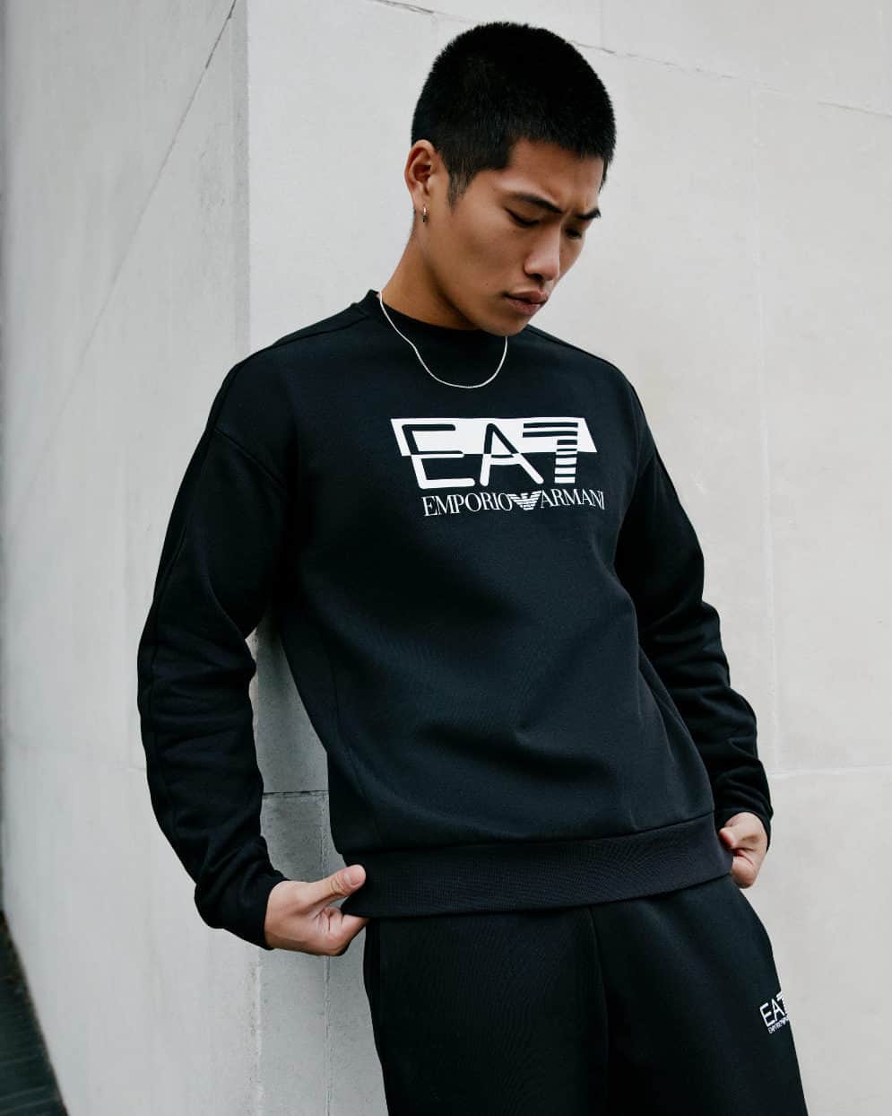 FOOTASYLUMのインスタグラム：「Tracksuit szn ❄️ Tap the link in bio shop the "EA7 Visibility Reflective Logo Sweatshirt" and download the app to save 20% off with code "LockedIn20" 📲」