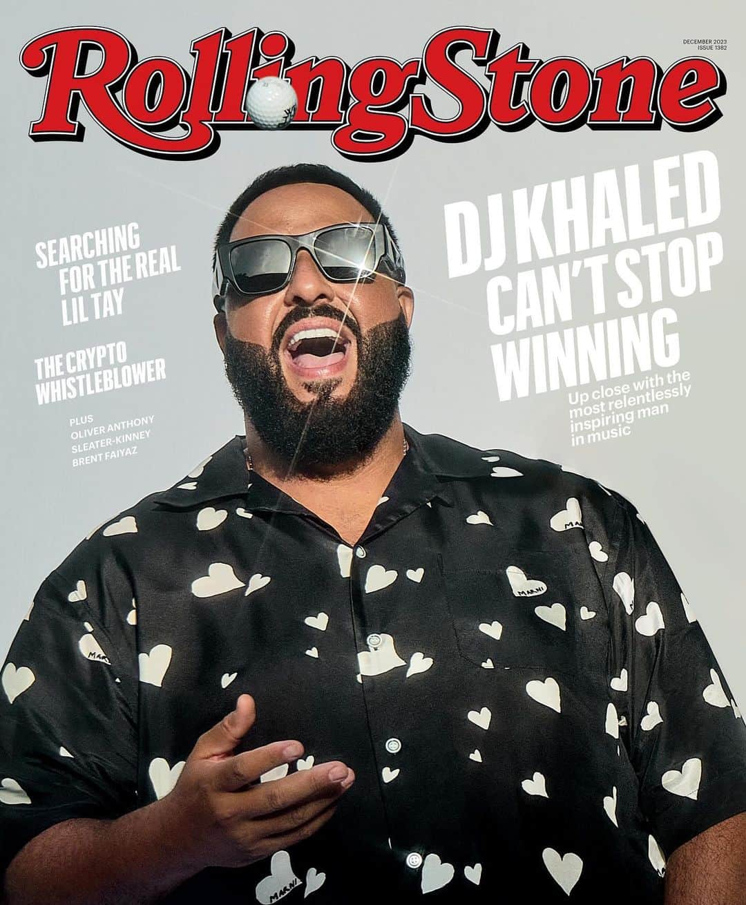 Rolling Stoneのインスタグラム：「@djkhaled has made more hits than you can count and has done it all just by being himself. Now the hitmaker graces Rolling Stone's December 2023 cover 🔑 We linked up with Khaled in his home and on the golf course this summer to talk about the star's absurd positivity, new album, who else he'd like to collaborate with, going to Mecca, feeling inspired by new genres, and more. Hit the link in bio to read to interview and see all the photos.  Photographer @dvnchrstphr Writer @jeffihaza Creative Director @joe_hutchinson  Director of Photography & Deputy Creative Director @Emma.V.Reeves Deputy Music Editor @swvlswvl Head of Video @kimberlyaleah Senior Social Editor @leahluser Director of Social Media @Waiss Aramesh UX Editor @nthompson89 Senior Visuals Editor @photoeditorjoe Styling @terrellish Groomer @markthebarber Tailoring by Galina Audio @davidlizfilms  Photography Assistance @samrobles @osoclose @dannnnyconde  Digital Technician @johnmakeshismove  Post production @s.u.i.t.creative」