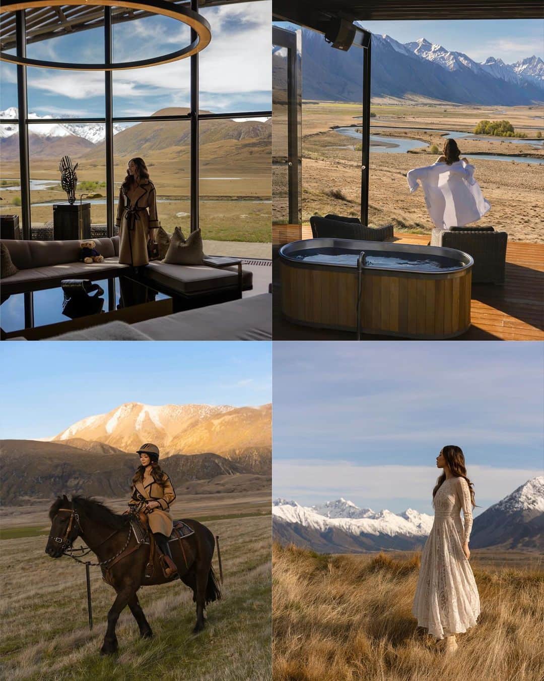 タラ・ミルクティーさんのインスタグラム写真 - (タラ・ミルクティーInstagram)「Some of the best hotels I’ve ever stayed in are in New Zealand. 🇳🇿 Here’s five that make me wish I never left.   @the.lindis  @otahunalodge  @rosewoodmatakauri  @azurlodge  @blanket_bay」11月7日 23時04分 - taramilktea