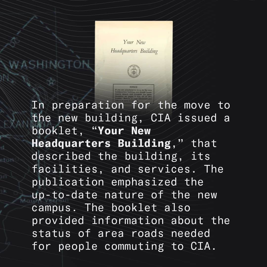 CIAさんのインスタグラム写真 - (CIAInstagram)「Swipe to learn about #CIA's Artifact of the Week: Headquarters Building Booklet.  #AOTW #HISTINT」11月7日 23時26分 - cia