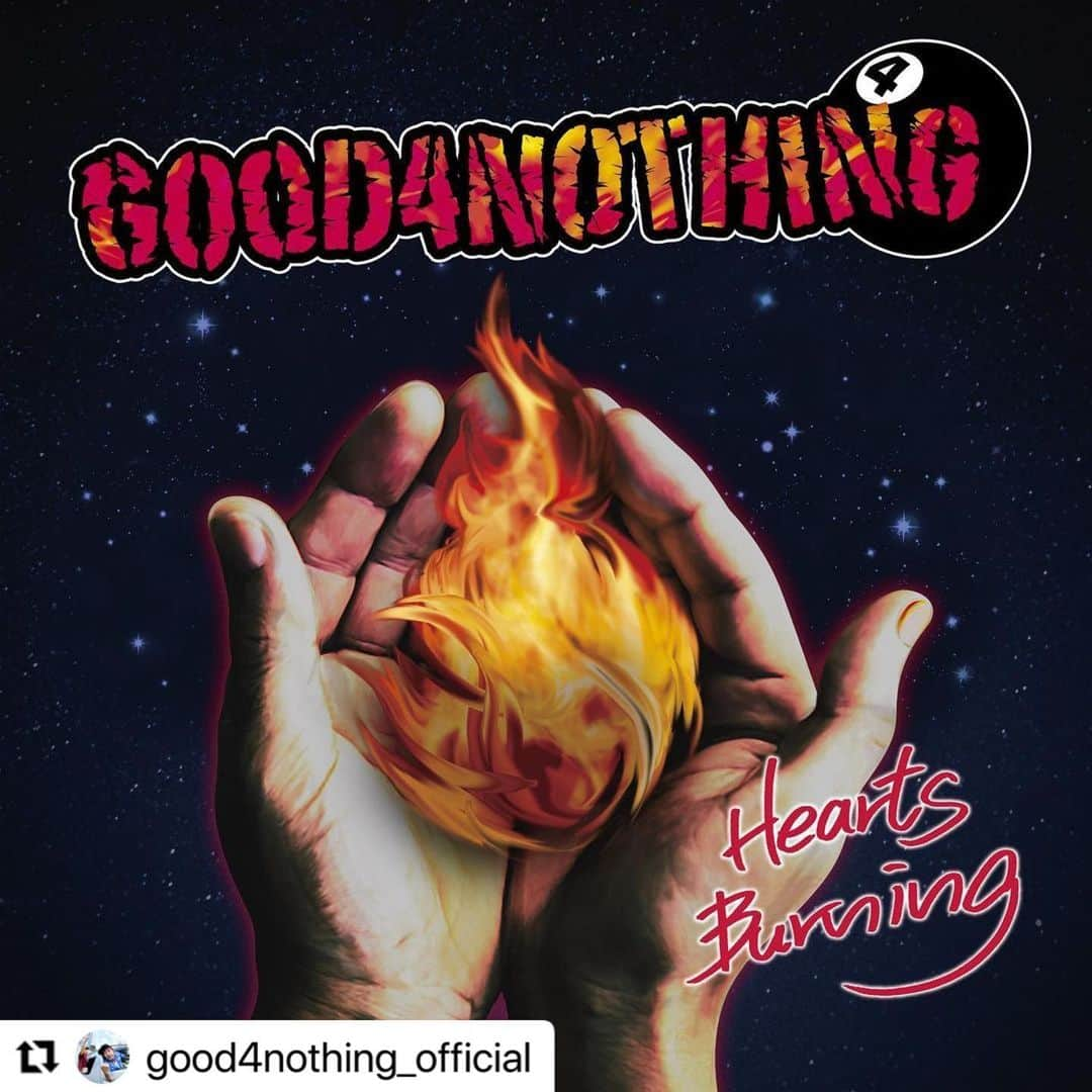 U-tanさんのインスタグラム写真 - (U-tanInstagram)「みなさんおたの申します！！😊  #Repost @good4nothing_official with @use.repost ・・・ 【堺のオッさんニュース】  ❤️‍🔥HEARTS BURNING❤️‍🔥 ジャケット及び収録曲公開！  リリースパーティーにて 「Wishing」ミュージック・ビデオ撮影決定！  https://t.co/LQTVSorI55 https://t.co/159kRpsofN   #G4N_25th」11月7日 23時18分 - utan_g4n