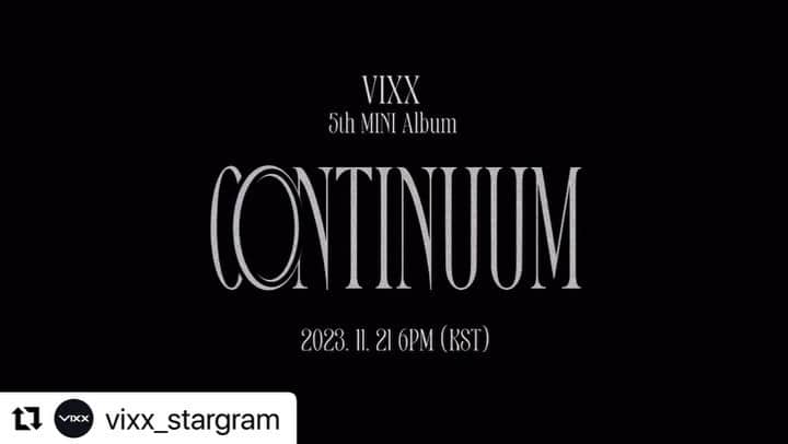 Jellyfish Entertainmentのインスタグラム：「#Repost @vixx_stargram with @use.repost ・・・ - VIXX 5th MINI ALBUM <CONTINUUM>  Concept Video  2023. 11. 21 6PM (KST)  #VIXX #빅스 #CONTINUUM #Amnesia #20231121_6PM」