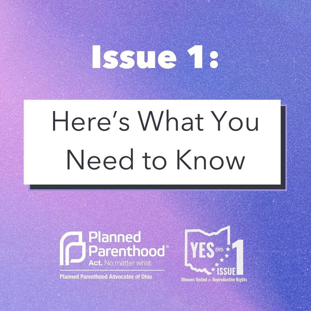 シンディ・ローパーのインスタグラム：「🔁 @ppswohio Thanks to our friends @ppaohio for explaining Issue 1 🌠  Swipe through for the details on Issue 1, which would stop Ohio's extreme abortion ban and put Ohioans back in charge of their personal health care and reproductive decisions.  Cast your vote by November 7th 🗳️ Early voting times and locations can be found at VoteOhio.gov  #voteyesonissue1  #ohio」