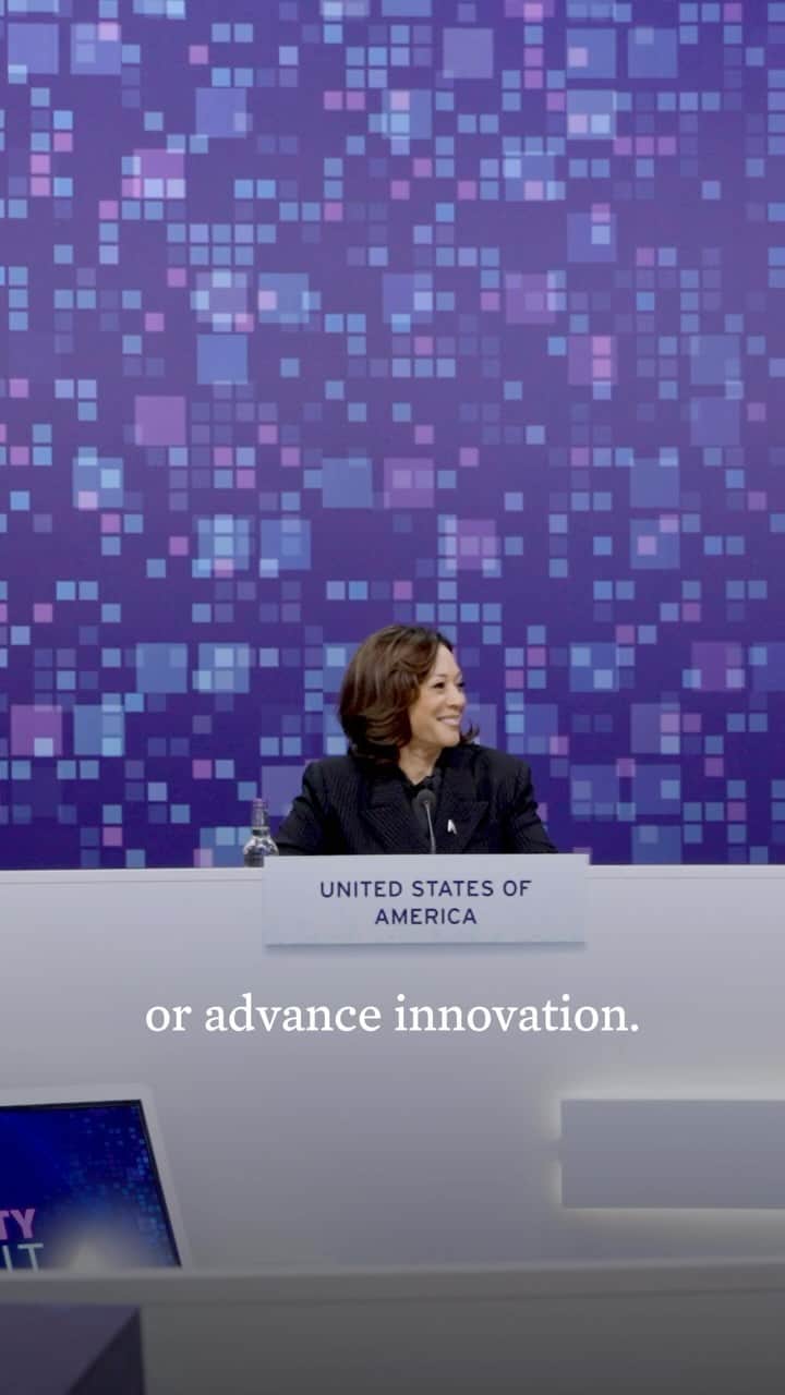 ジョー・バイデンのインスタグラム：「While in London last week, I reiterated our nation’s commitment to building a future where AI is used to advance the public interest.  From government to civil society to the private sector, we must work together to ensure AI helps improve the lives and livelihoods of all people.」