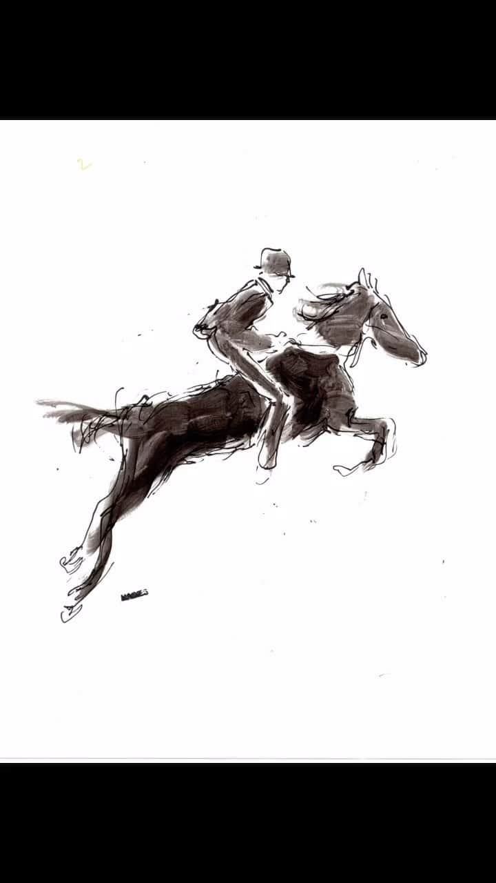 Richard Hainesのインスタグラム：「Never not on my #muybridge horsing around 🐎」