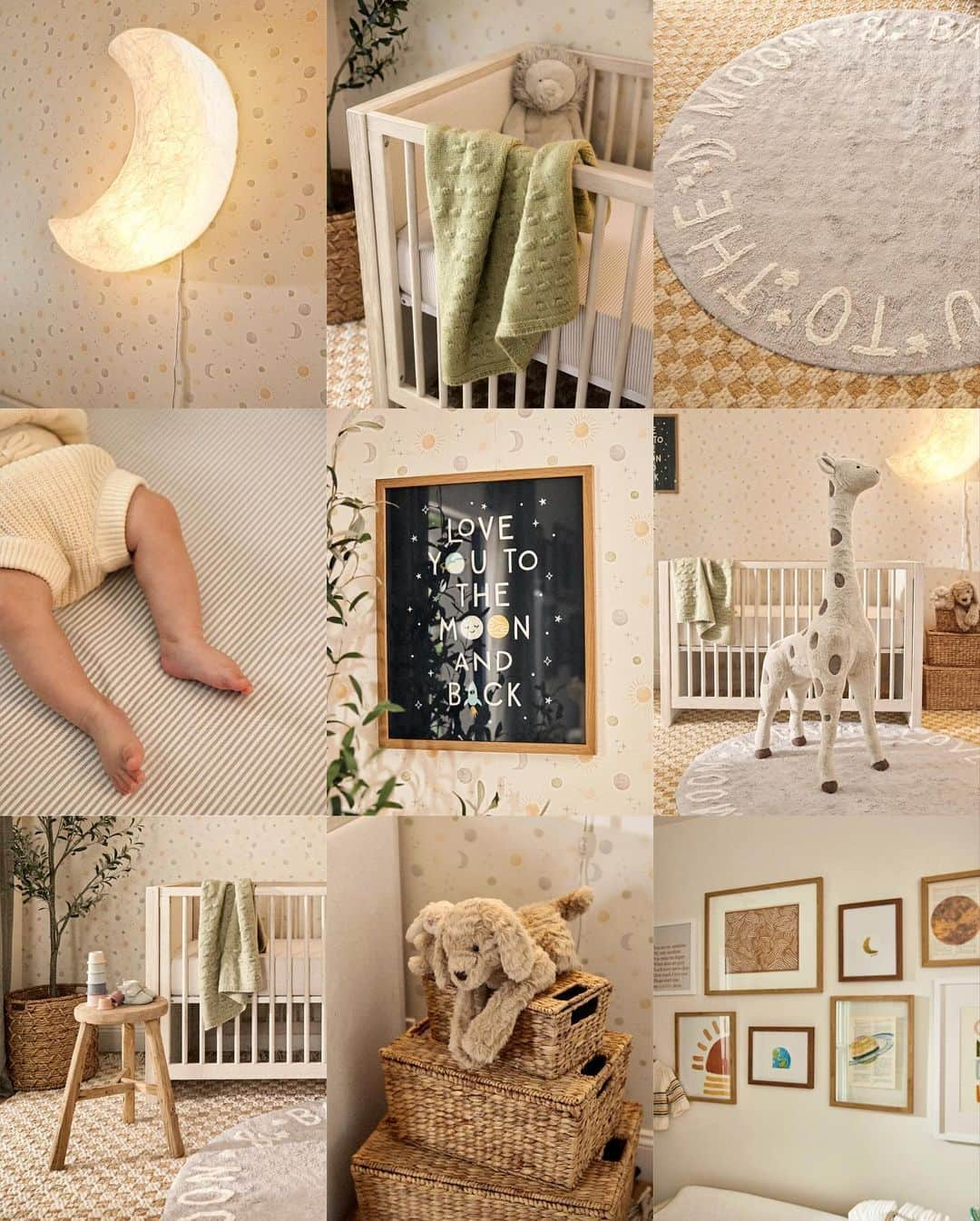 ジュリー・サリニャーナさんのインスタグラム写真 - (ジュリー・サリニャーナInstagram)「NURSERY REVEAL! Ah, so Excited to share baby Matisse’s nursery I designed with @potterybarnkids. 😍 I wanted to bring my personal style of California cool into his room and create a dreamy, calming, yet fun room for him to explore, learn, and grow. The theme was “love you to the moon” so you’ll see the moon, stars and universe throughout his room which we love! It’s our dream nursery for him and we can’t wait to watch him wander and feel our love to him! ☁️🤍  Thank you @potterybarnkids for helping us create the perfect room for Matisse! We are over the moon! 🌙 #nurseryreveal #lovemypbk #nurseryinspo #nurseryideas」11月8日 1時30分 - sincerelyjules