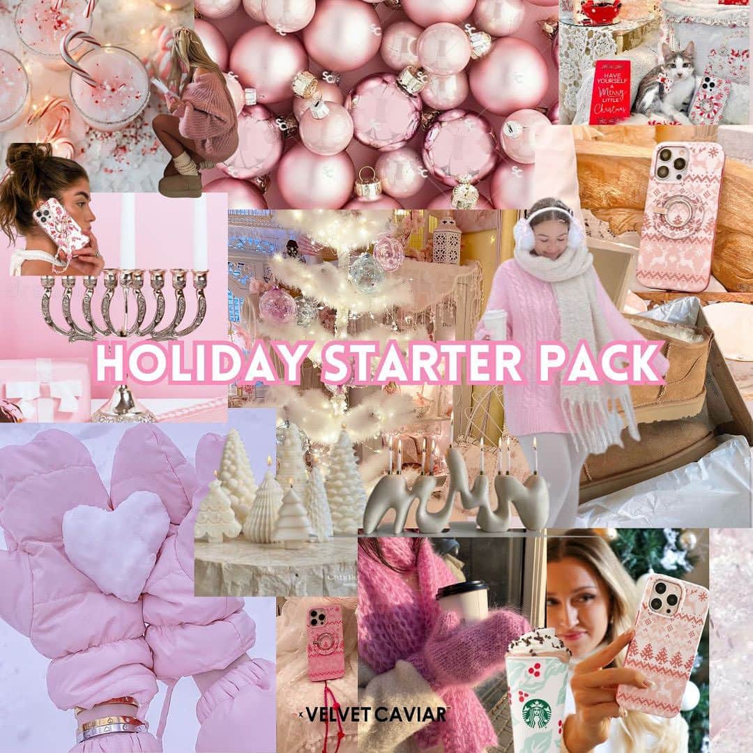 VELVETCAVIARのインスタグラム：「It may be getting colder out but our holiday collection is hot, hot, hot 💖 Get your holiday cases before they’re gone for good ❄️」