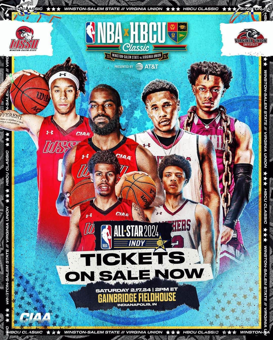 NBAのインスタグラム：「Did you hear?! Virginia Union and Winston-Salem State are heading to #NBAAllStar to compete in this year’s #NBAHBCUClassic presented by @att! See you in Indianapolis!」