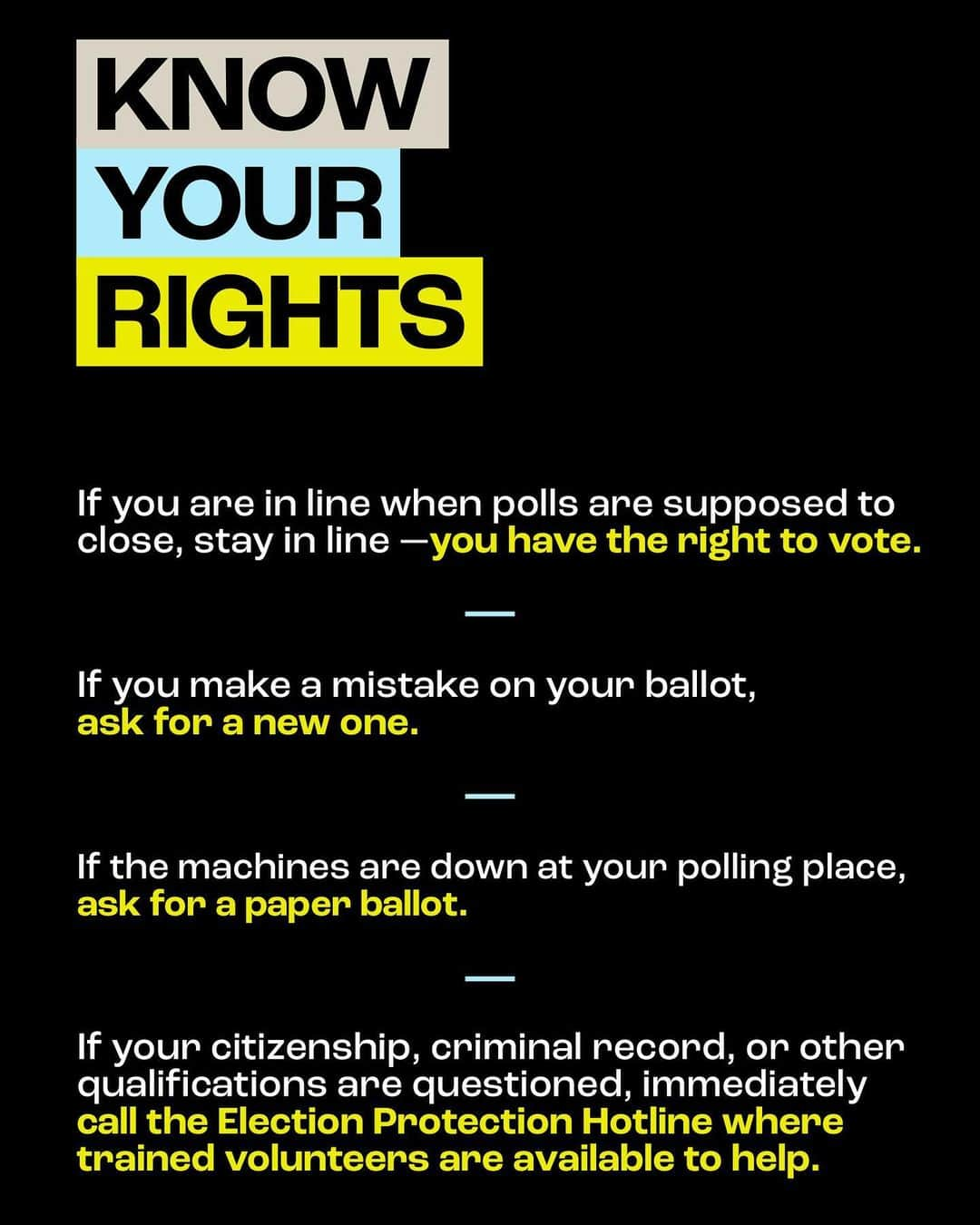 ミシェル・オバマさんのインスタグラム写真 - (ミシェル・オバマInstagram)「It’s Election Day — the LAST day to make your voice heard in our elections this year. Head over to the link in my bio to find out what’s on your ballot and learn what you need to bring with you to the polls.   If you live in Virginia, Ohio, Georgia, Mississippi, Kentucky, or North Carolina – I want to see you heading to the polls today or dropping off your absentee ballot. This election is too important to sit out!   And if you run into any problems or have questions, call or text the Election Protection Hotline at 866-OUR-VOTE to speak with a trained volunteer and get the answers you need.   Let’s make our voices heard loud and clear at the ballot box! 🗳️」11月8日 2時49分 - michelleobama