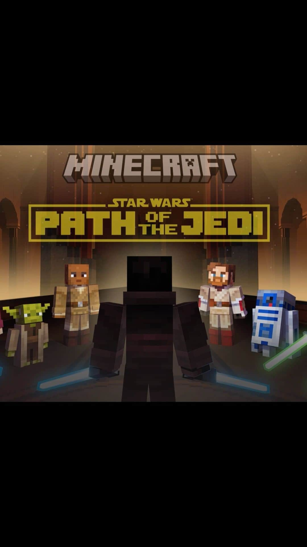 スター・ウォーズのインスタグラム：「With your lightsaber in hand and your trusty droid by your side, it’s time to explore the galaxy! In the new Star Wars: Path of the Jedi DLC you’ll get to play as a Jedi Knight, battle fearsome creatures, duel other Jedi, and embark on a special mission with Yoda to uncover the mysteries of a strange uncharted planet. Don’t forget to hit the Dressing Room for your free R2-D2 t-shirt too! Check out the link in our bio to learn more.」