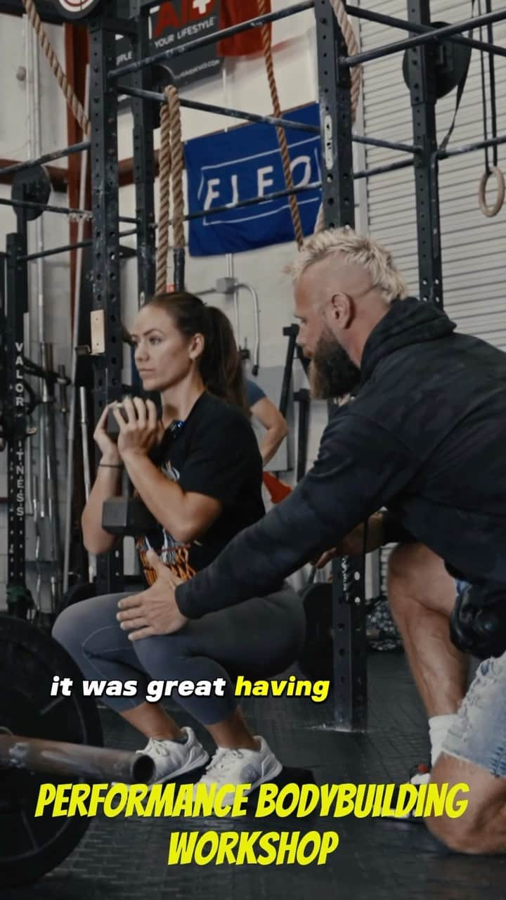 Camille Leblanc-Bazinetのインスタグラム：「Such an awesome time hosting our performance bodybuilding workshop @crossfitpursuit . This half day workshop teaches coaches and athletes how to blend performance and aesthetics together in training and nutrition systems. Want to host a workshop? DM me or email dave@thundrbro.com for more info.」