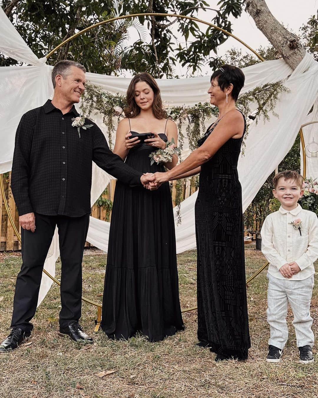 サーシャ・ピーターズさんのインスタグラム写真 - (サーシャ・ピーターズInstagram)「My not-so-little baby turned 3, my dad turned 60, and my parents celebrated their 30th wedding anniversary. A week to remember 🪩🧡  That last photo was my dad in 1st grade…do you see Hendrix, or is it just me?」11月8日 4時16分 - sashapieterse