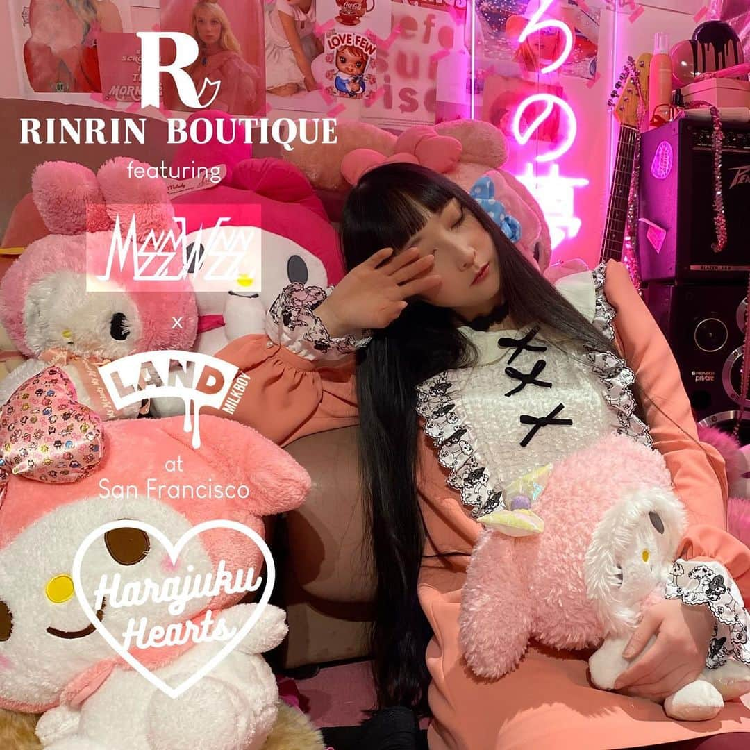 RinRinさんのインスタグラム写真 - (RinRinInstagram)「🌟RinRin Doll Meet & Greet Event🌟  11/11/23 (Sat) 4:00-5:30pm  Come by to meet RinRin Doll!!  New items from Moi-même-Moitié, Hoshibako Works, and MeeWee x Land by milkboy will be available at Harajuku Hearts!  15 Kearny Street San Francisco  RinRin Boutique Private Shopping 11/11/23 (Sat) 5:30pm-6:30pm Ticketed event. Please visit www.Harajukuhearts.com for more information and tickets!   #rinrindoll #japan #tokyo #harajuku #japanesefashion #tokyofashion #harajukufashion #東京 #コーデ #今日のコーデ #原宿 #ootd #lolitafashionstyle #egl #gothicfashion #elegantgothicaristocrat #moimememoitie #hoshibakoworks #meeweedinkee #landbymilkboy」11月8日 15時19分 - rinrindoll