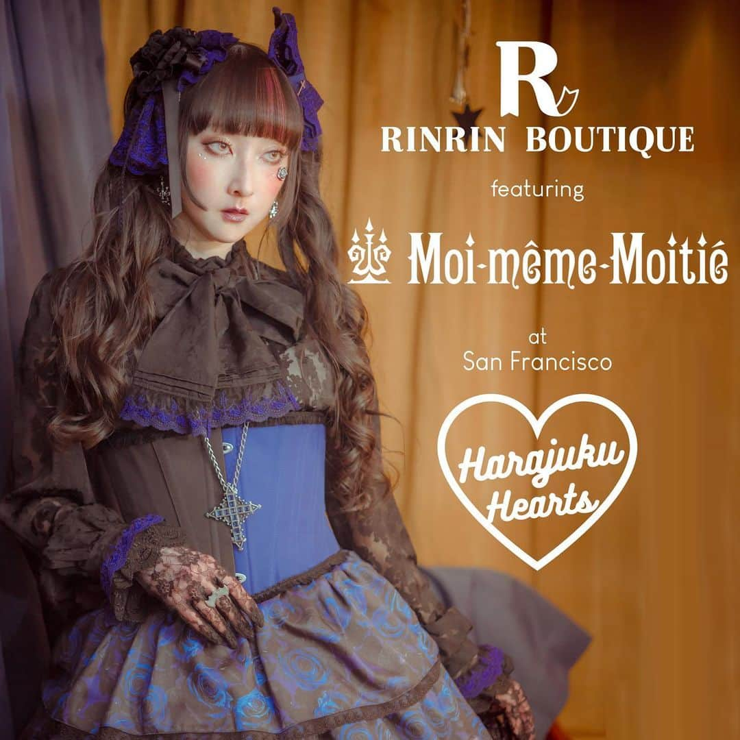 RinRinさんのインスタグラム写真 - (RinRinInstagram)「🌟RinRin Doll Meet & Greet Event🌟  11/11/23 (Sat) 4:00-5:30pm  Come by to meet RinRin Doll!!  New items from Moi-même-Moitié, Hoshibako Works, and MeeWee x Land by milkboy will be available at Harajuku Hearts!  15 Kearny Street San Francisco  RinRin Boutique Private Shopping 11/11/23 (Sat) 5:30pm-6:30pm Ticketed event. Please visit www.Harajukuhearts.com for more information and tickets!   #rinrindoll #japan #tokyo #harajuku #japanesefashion #tokyofashion #harajukufashion #東京 #コーデ #今日のコーデ #原宿 #ootd #lolitafashionstyle #egl #gothicfashion #elegantgothicaristocrat #moimememoitie #hoshibakoworks #meeweedinkee #landbymilkboy」11月8日 15時19分 - rinrindoll