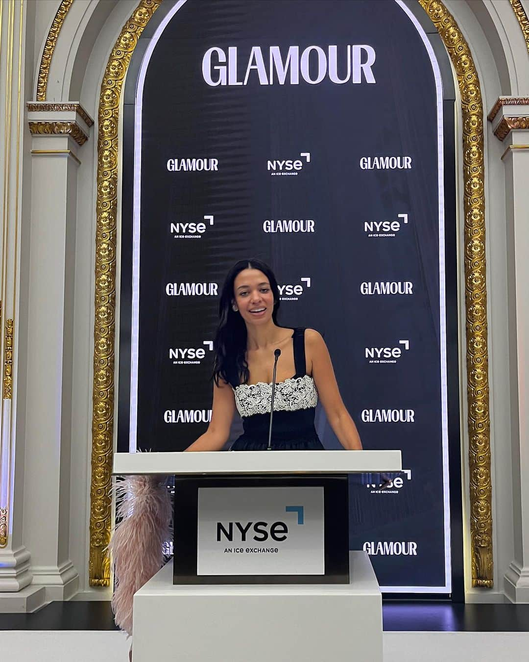 ミスティー・コープランドさんのインスタグラム写真 - (ミスティー・コープランドInstagram)「This morning I got to ring the bell at the @nyse 🏦 What a joy to celebrate an entire year of being @glamourmag Woman of the Year it was so much fun to shoot this cover on the actual trading floor of the New York Stock Exchange last year and celebrate the groundbreaking impact the @15percentpledge has had on the American economic landscape. I can’t wait to see where this next year takes us!! Congratulations to all of the 2023 Glamour Women of the Year I can’t wait to celebrate you tonight!!!」11月8日 15時12分 - aurorajames