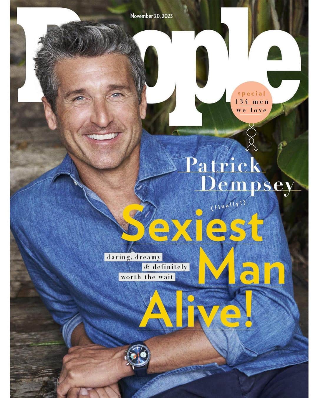 People Magazineさんのインスタグラム写真 - (People MagazineInstagram)「Introducing PEOPLE’s 2023 #SexiestManAlive, #PatrickDempsey. 🔥 Head to our link in bio to read the cover story, and pick up your issue on newsstands this week. | 📷: @carterbedloesmith」11月8日 13時51分 - people