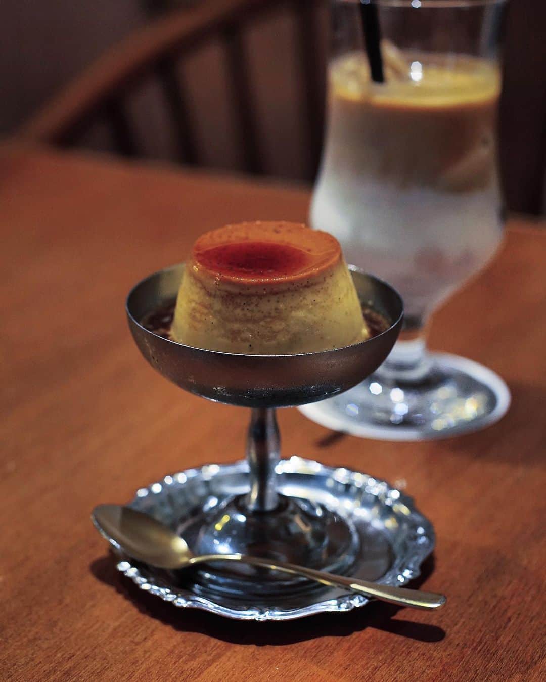 asu_chinのインスタグラム：「🍮も食べる😋シェアしてw」