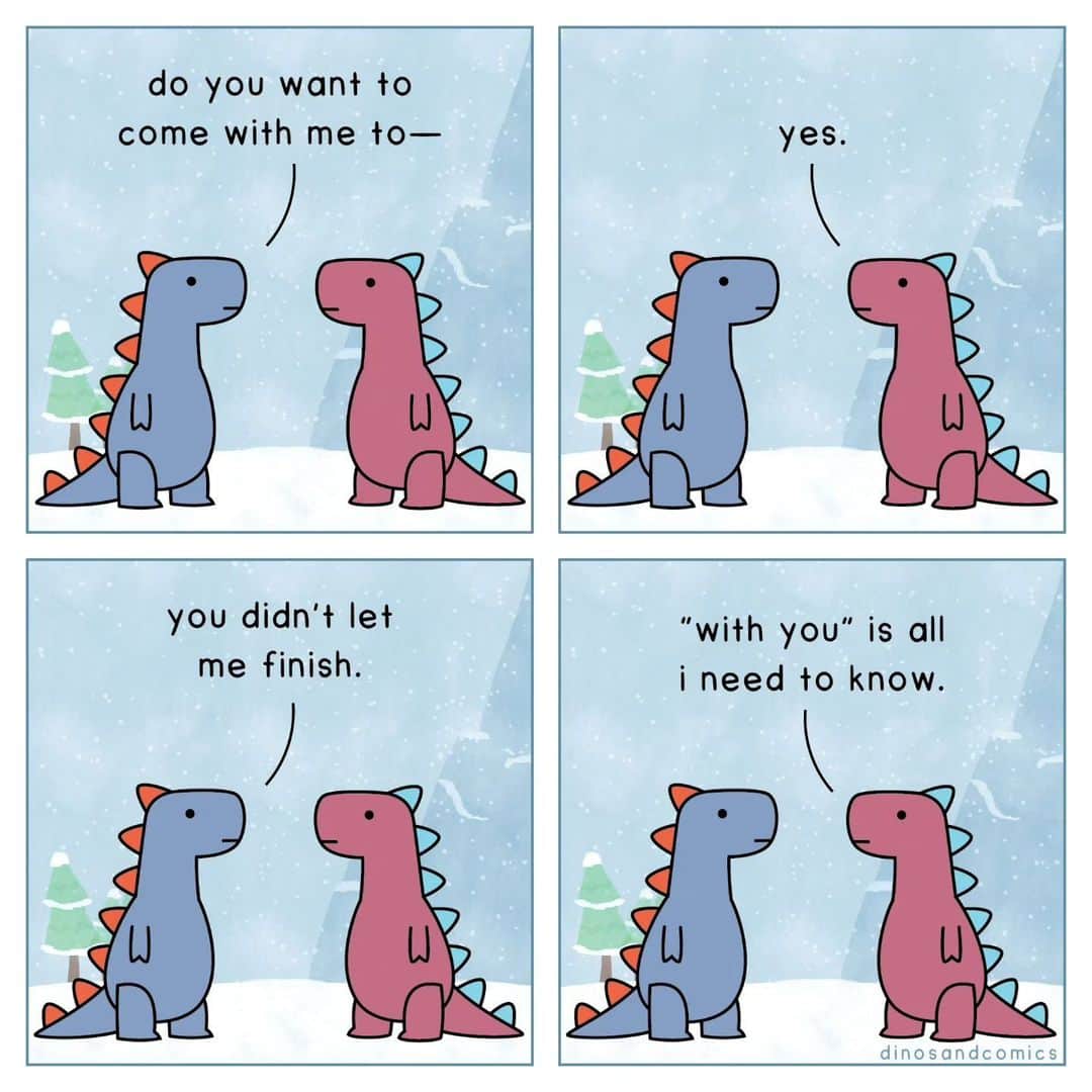 9GAGさんのインスタグラム写真 - (9GAGInstagram)「you are all I need❤️ ✍🏻 @dinosaurcouch  - #comics #together#withyou #love #9gag」11月8日 7時00分 - 9gag