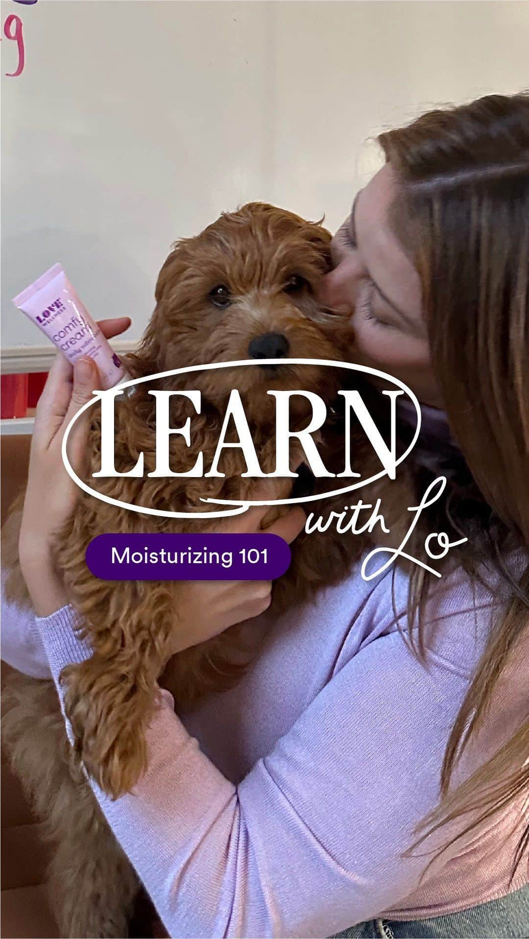 ロー・ボスワースのインスタグラム：「Who else is ready for another Learn with Lo 🙋🏻‍♀️? Last week we touched on skincare for down there and this week we’re going more in depth on why moisturizing is important! Get ready to learn:  💜Why you should moisturize your vulva 🧴Why  shouldn’t you use normal body lotion down there 🫶What Love Wellness product helps with razor burns and irritation」