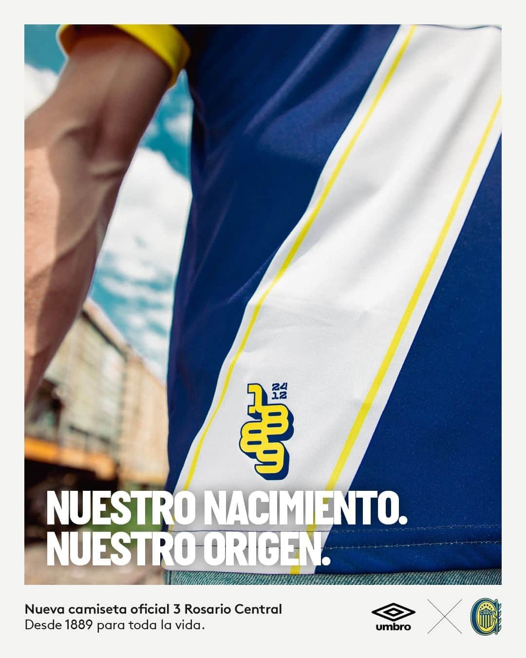 UMBROさんのインスタグラム写真 - (UMBROInstagram)「Our Birth. Our origins.  @rosariocentral 23/24 Third Jersey. Since 1889 and forever.   Available from 09.11.23 via tienda.umbro.co.ar  #umbro #thisisourgame #rosariocentral」11月8日 7時30分 - umbro