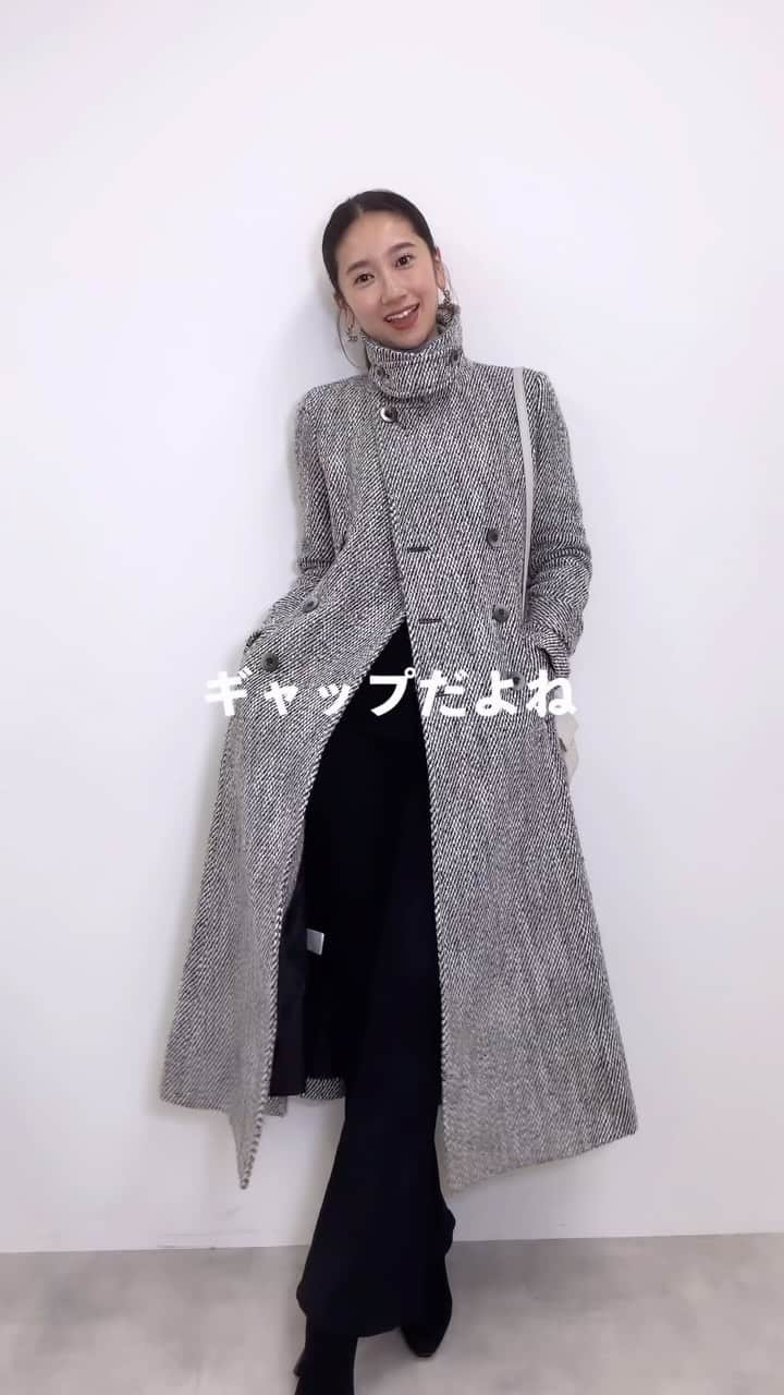 中村望美のインスタグラム：「久々にクールなコーデ🥺🫶 最近の普段とのギャップを出してみました😚 ㅤㅤㅤㅤㅤㅤㅤㅤㅤㅤㅤㅤㅤ ㅤㅤㅤㅤㅤㅤㅤㅤㅤㅤㅤㅤㅤ 詳しくはプロフィールのURLから🥹 ㅤㅤㅤㅤㅤㅤㅤㅤㅤㅤㅤㅤㅤ ㅤㅤㅤㅤㅤㅤㅤㅤㅤㅤㅤㅤㅤ #きれいめコーデ #デートコーデ #お出かけコーデ #女子会コーデ #モノトーンコーデ #アウターコーデ #デニムコーデ #きれいめカジュアル #シンデレララインコート」