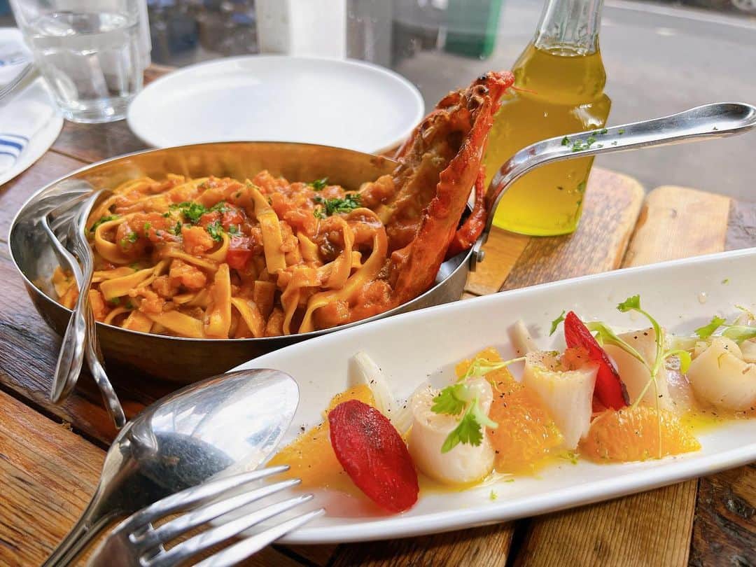 荒木優里さんのインスタグラム写真 (荒木優里Instagram)「🍝 Piccola Cucina Estiatorioに アメリカでは