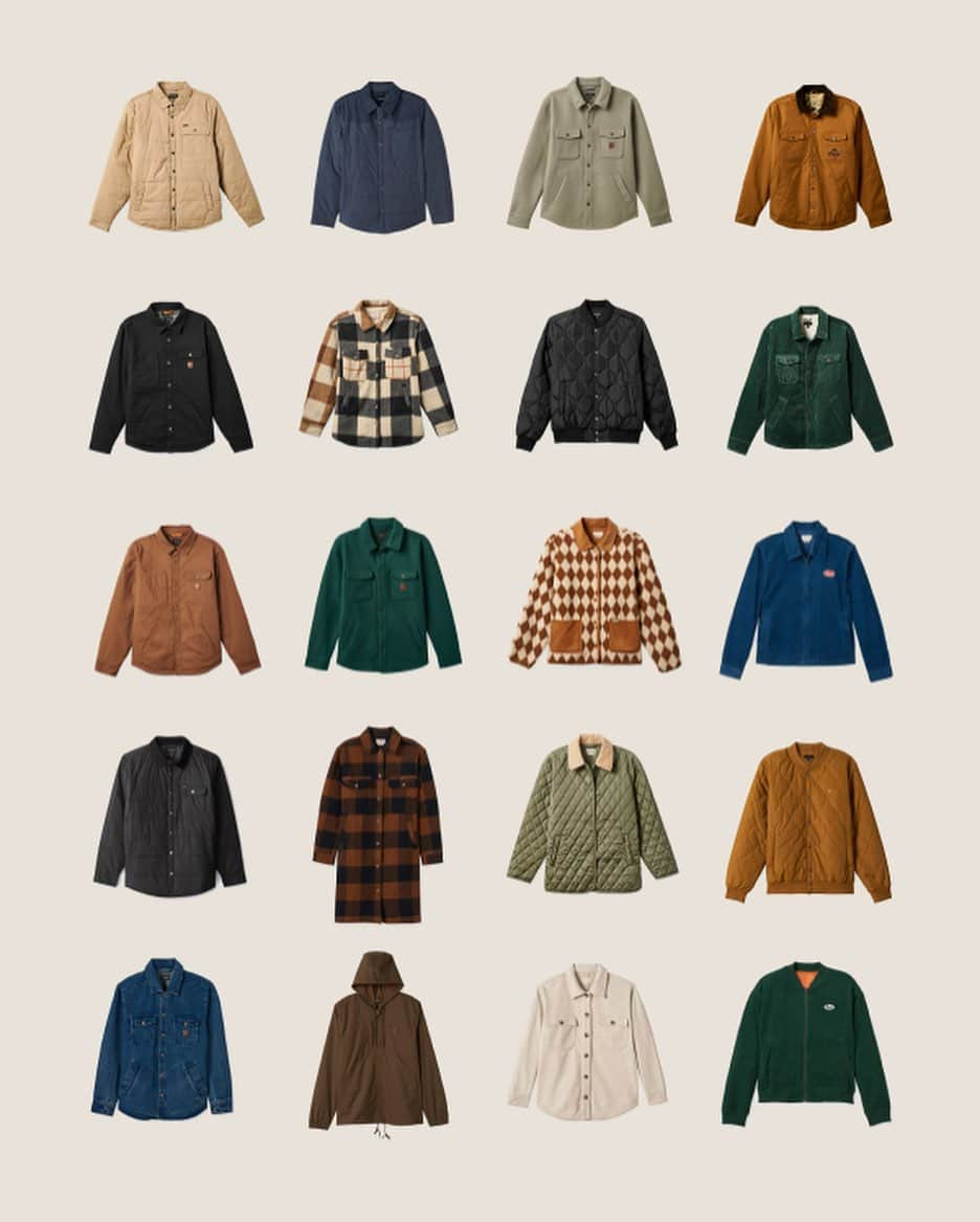 ブリクストンのインスタグラム：「A few of our favorite jackets from our Holiday collection.」